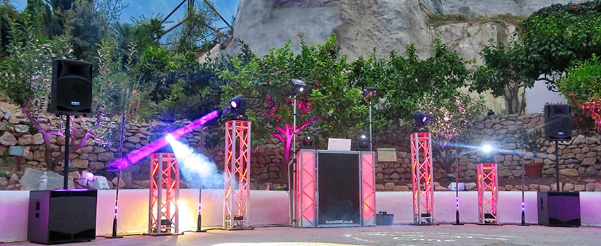 SoundONE Cornwall Wedding DJ in the Eden Project Biome